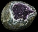 Beautiful Amethyst Crystal Geode with Calcite - Uruguay #59587-3